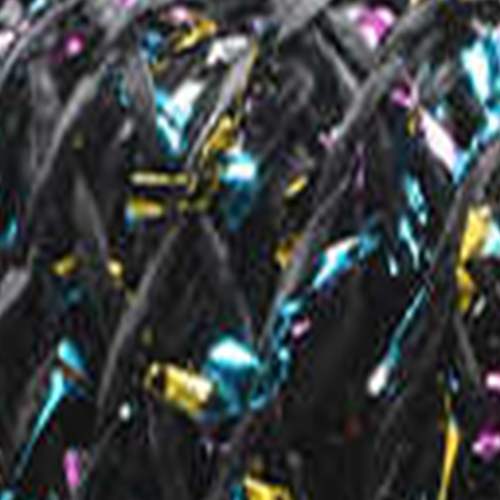 SAMUR,CONFETTİ 05 SİYAH.GÖKKUŞAĞI