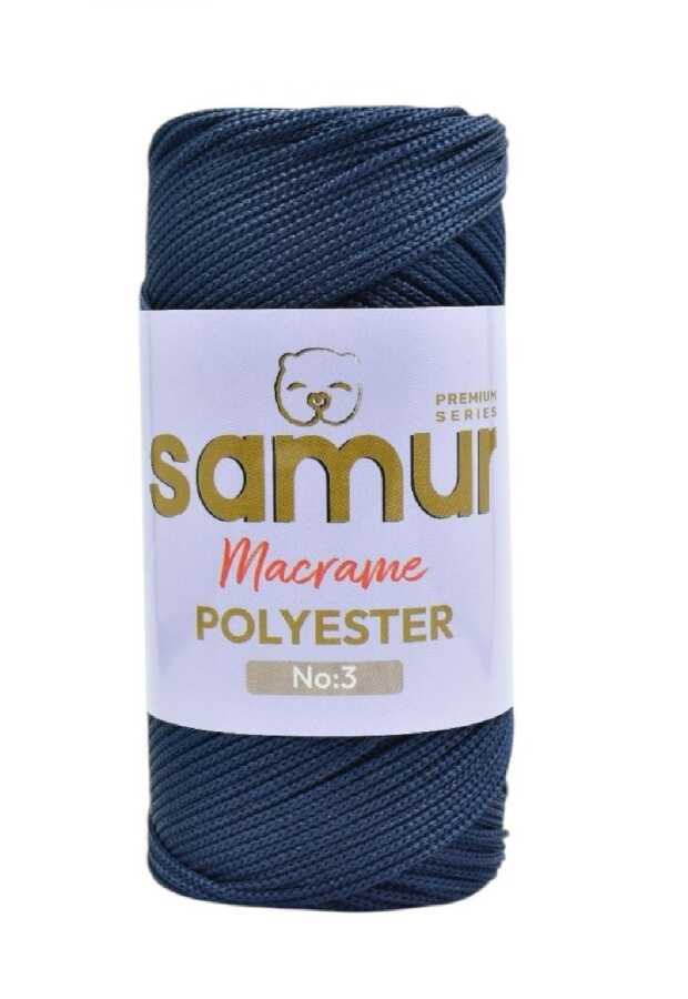 SAMUR,3 NO POLYESTER MAKROME 0370 LACİVERT