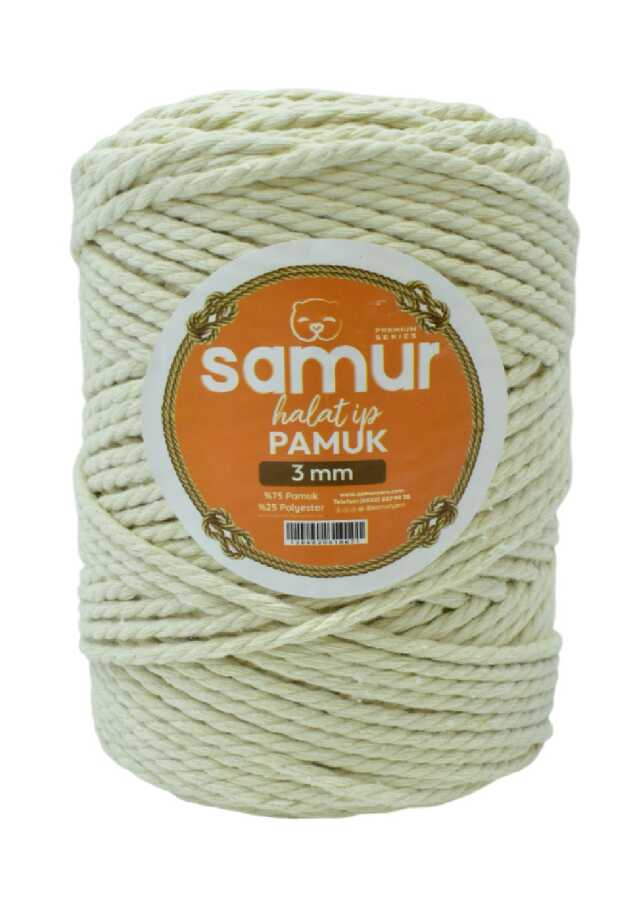 SAMUR,PAMUK HALAT İP 03 MM