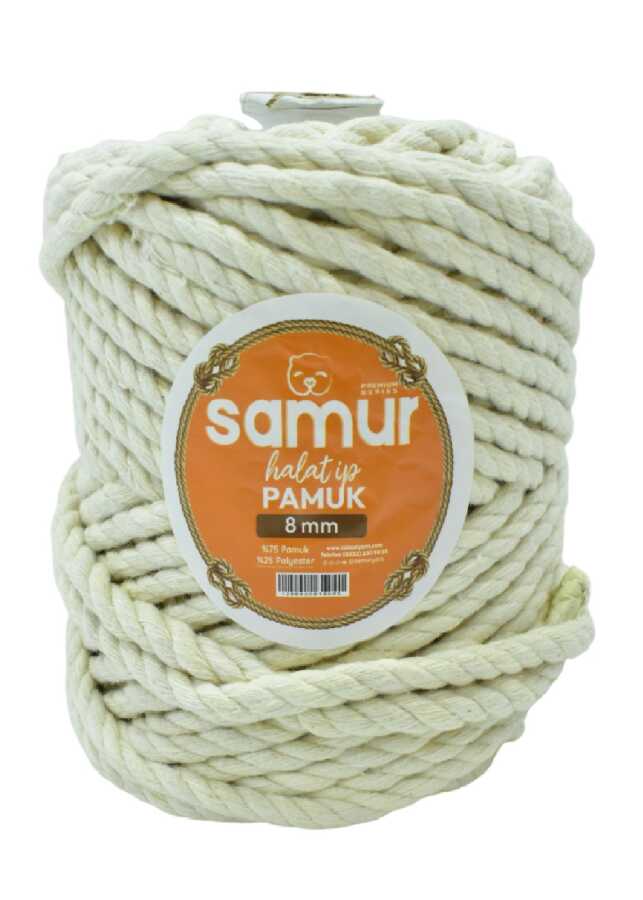 SAMUR,PAMUK HALAT İP 08 MM