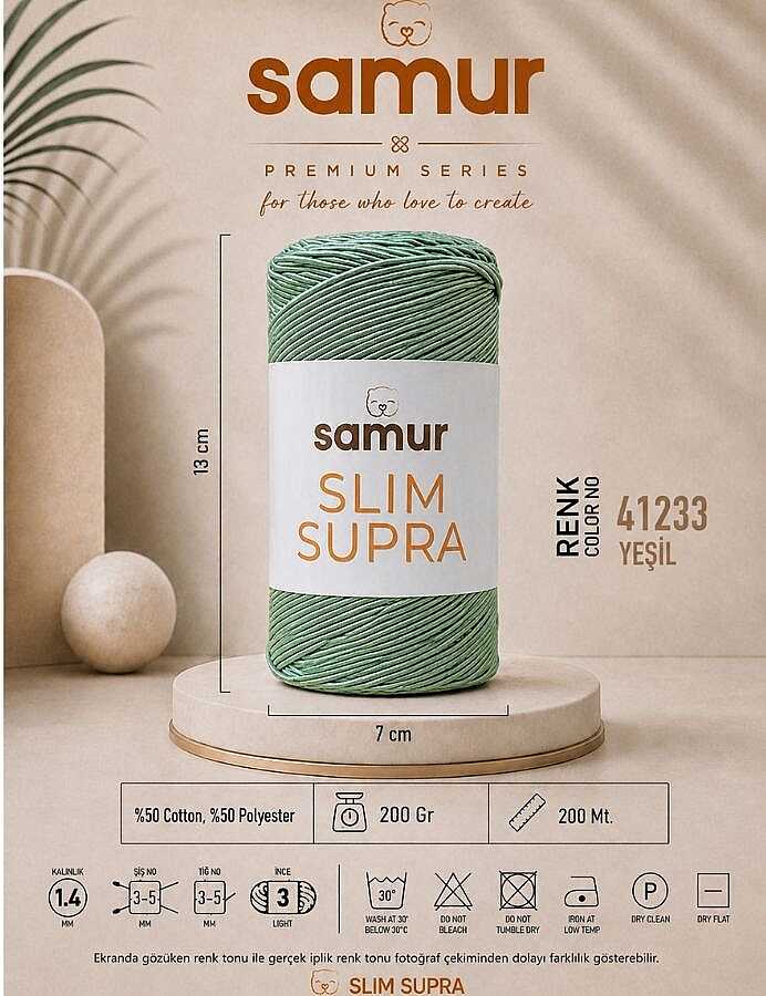 SAMUR,SLIM SUPRA 41233 YAĞ YEŞİLİ