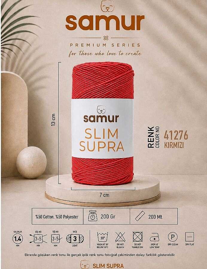 SAMUR,SLIM SUPRA 41276 KIRMIZI
